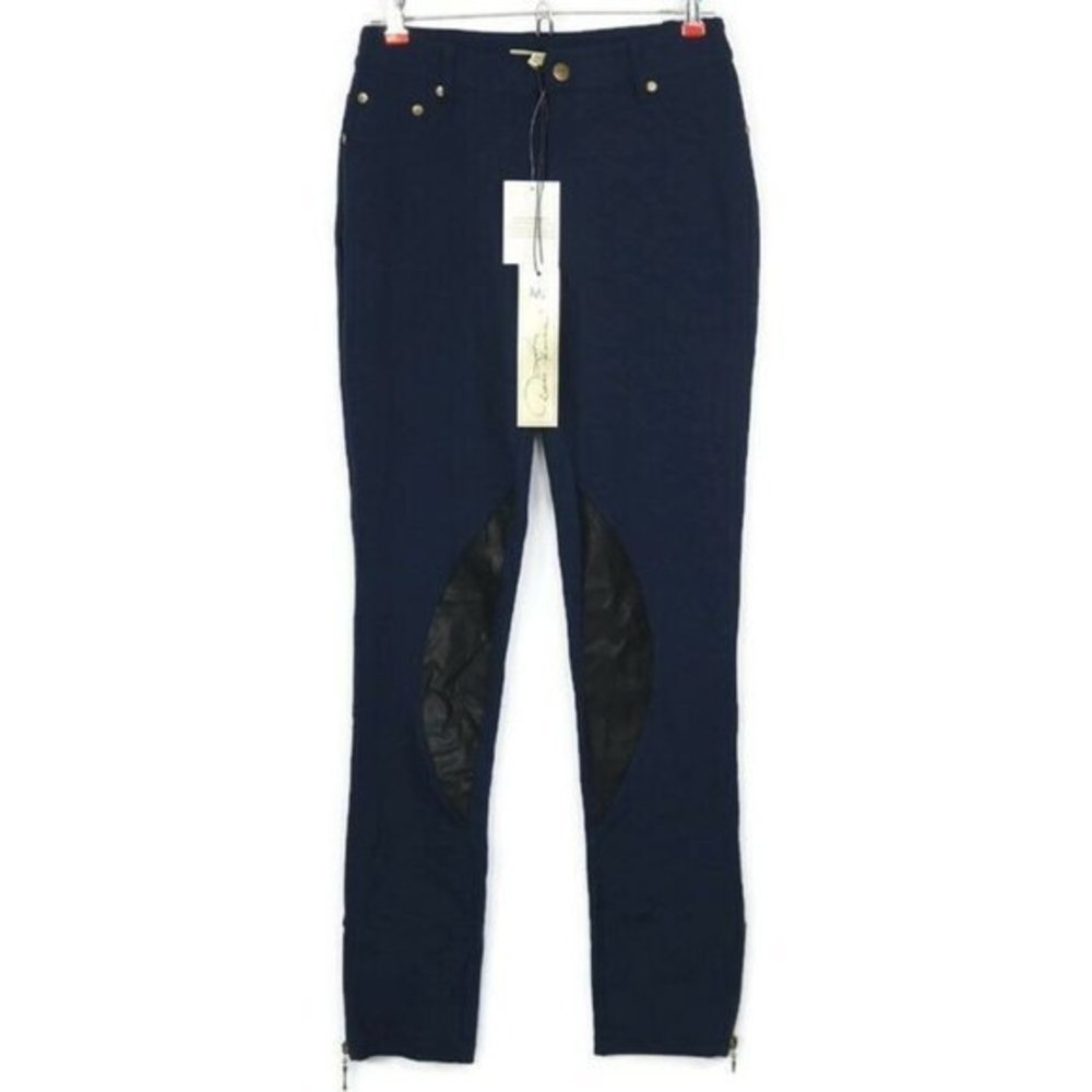 DG2 Diane Gilman Pants Leggings Skinny Riding‎ Blue Stretch XS
